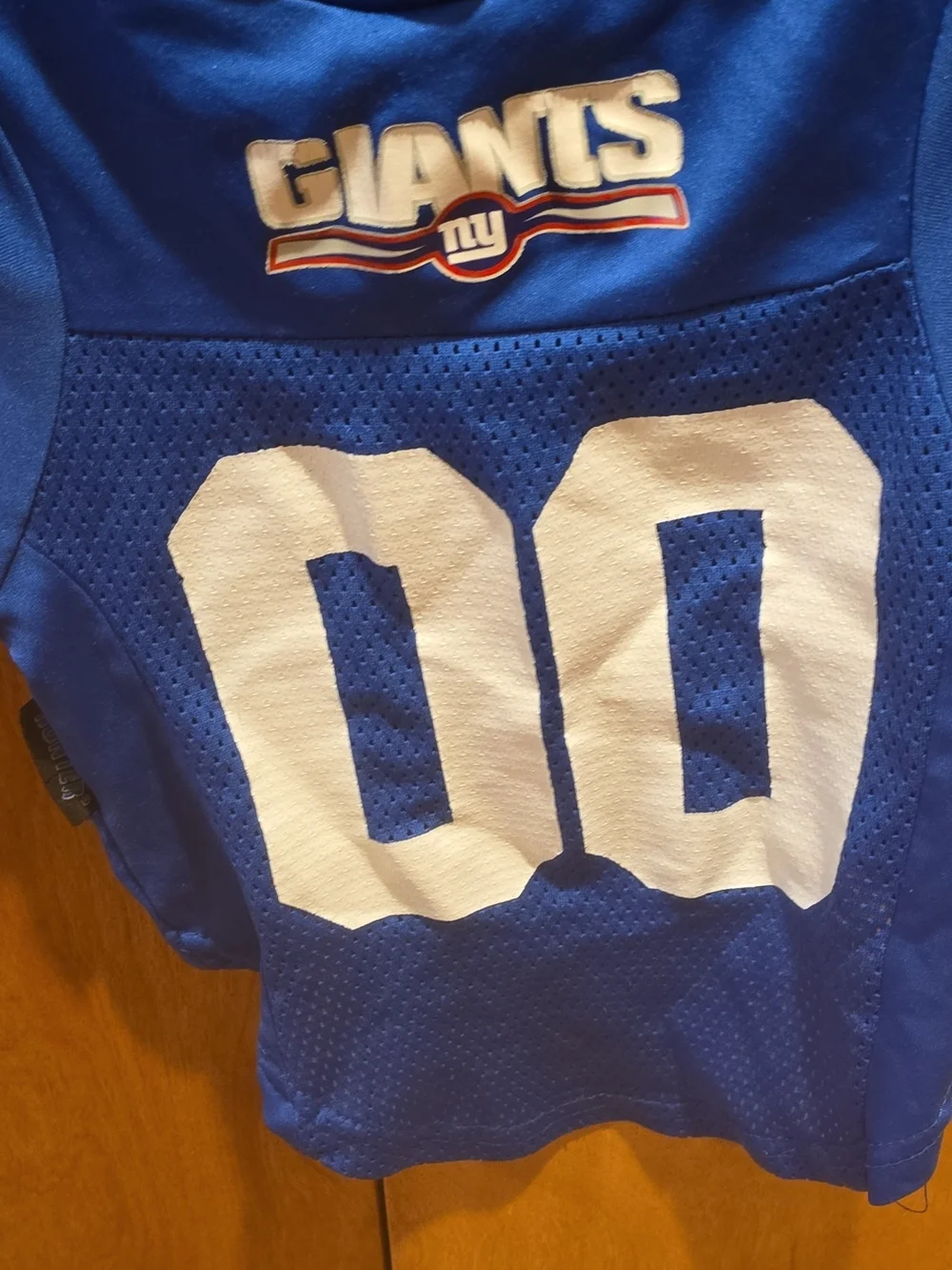 Hunter Royal Blue and White Giants Dog Jersey Size L